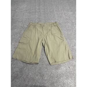 Gorpcore utility Columbia Cargo Shorts Mens 34 Khaki Omni Shade Hiking Outdoor